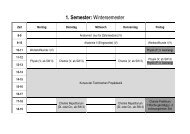 Stundenplan Zahnmedizin Vorklinik (.pdf)