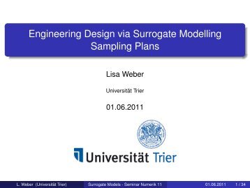 Engineering Design via Surrogate Modelling ... - Universität Trier