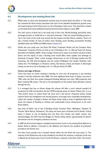 Water Cycle Study - East Devon District Council