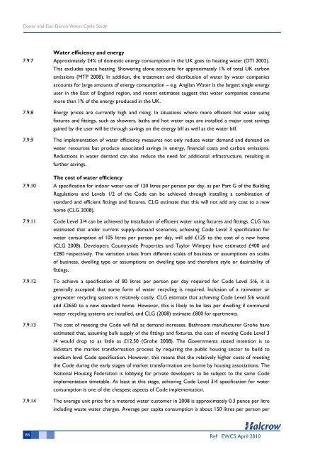 Water Cycle Study - East Devon District Council