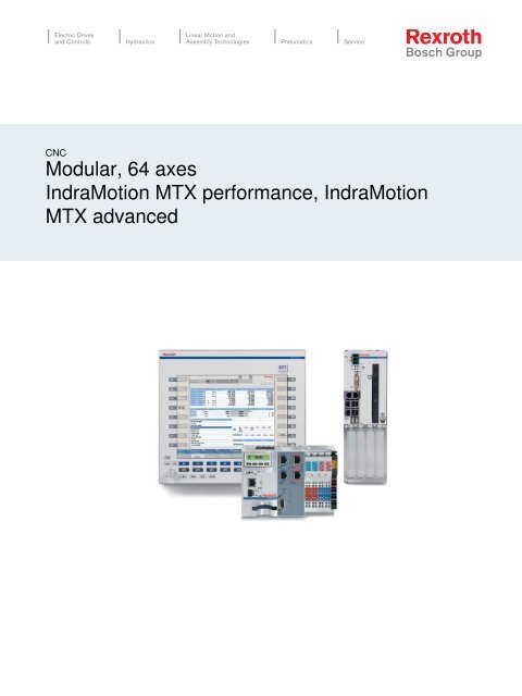 Modular, 64 axes IndraMotion MTX performance ... - Bosch Rexroth