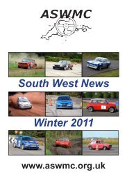 Winter 2011 South West News - Association of South Western Motor ...