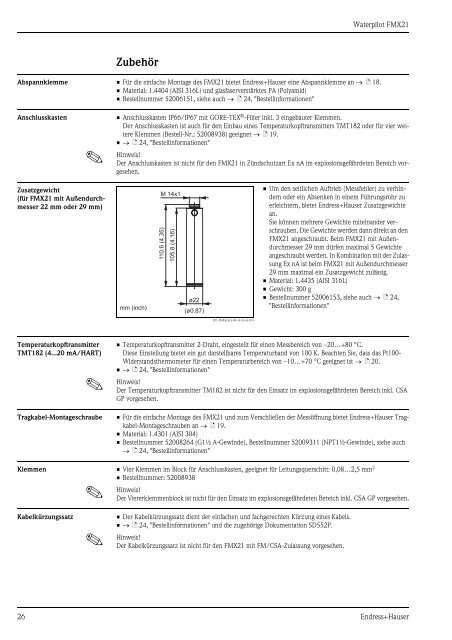 Waterpilot FMX21 (PDF 1,59 MB) - Endress+Hauser