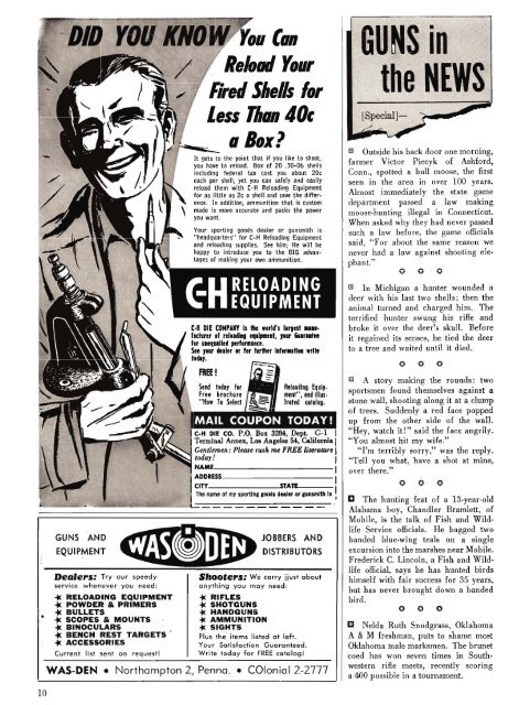 GUNS Magazine January 1957