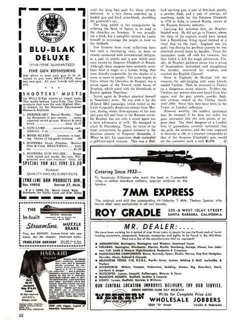 GUNS Magazine January 1957