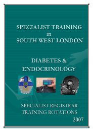SW Thames Prospectus - South Thames Diabetes and Endocrinology
