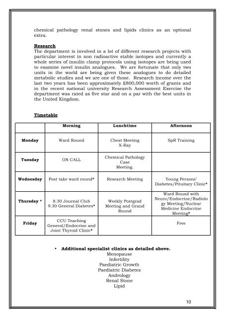 SW Thames Prospectus - South Thames Diabetes and Endocrinology