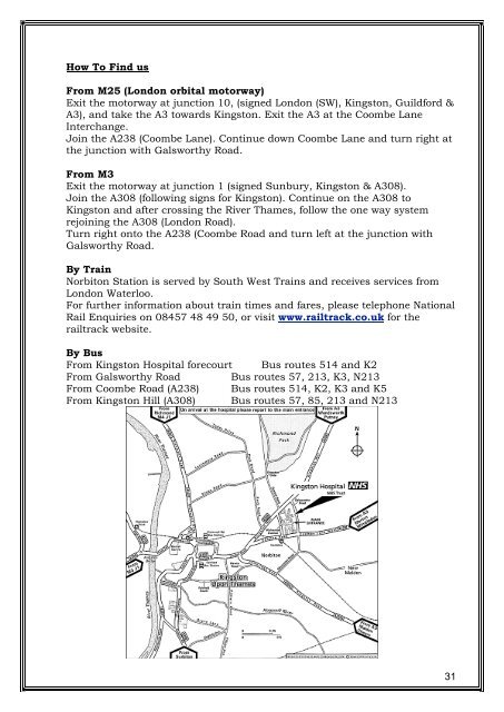 SW Thames Prospectus - South Thames Diabetes and Endocrinology