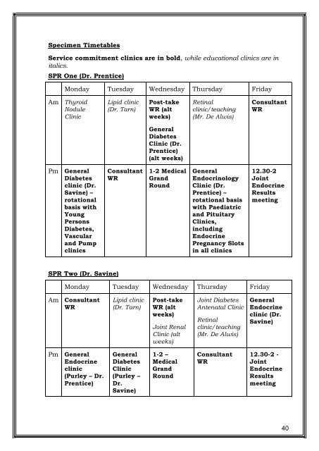 SW Thames Prospectus - South Thames Diabetes and Endocrinology