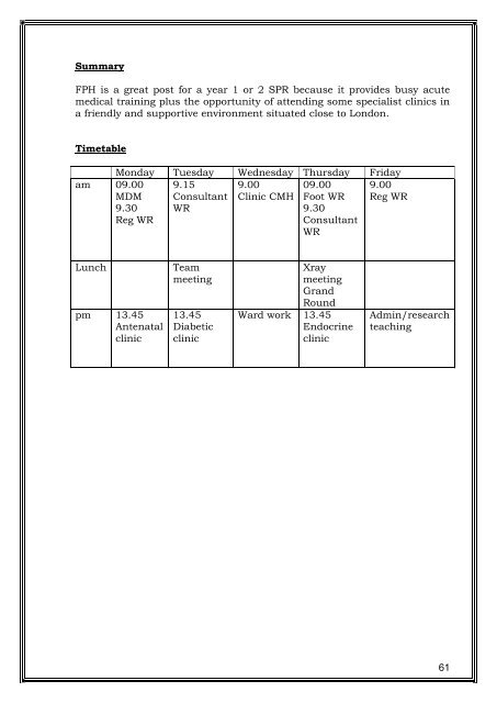 SW Thames Prospectus - South Thames Diabetes and Endocrinology