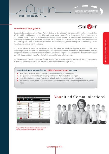 Kommunikation mit SwyxWare Die Kommunikationslösung für ...