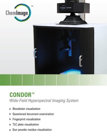 CONDOR Hyperspectral Imaging System - ChemImage