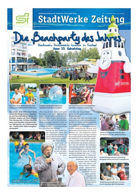 Ausgabe September 2011 - Stadtwerke Finsterwalde