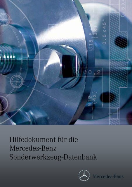 Hilfedokument für die Mercedes-Benz Sonderwerkzeug-Datenbank