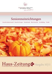 Haus-Zeitung•Ausgabe 10 | 11 - Anderson Holding Aktiengesellschaft