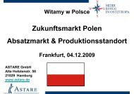 Zukunftsmarkt Polen Absatzmarkt & Produktionsstandort