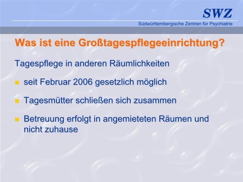 Kinderbetreuung in SWZ - Familienfreundliche Kommune