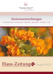 Haus-Zeitung•Ausgabe 09 | 11 - Anderson Holding Aktiengesellschaft