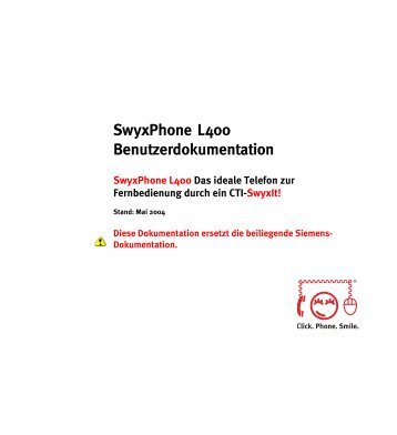 SwyxPhone L400 Benutzerdokumentation