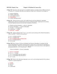 MCB 102: Pantea's Sxn Chapter 14 Problem Set Answer Key