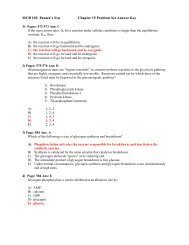 MCB 102: Pantea's Sxn Chapter 15 Problem Set Answer Key