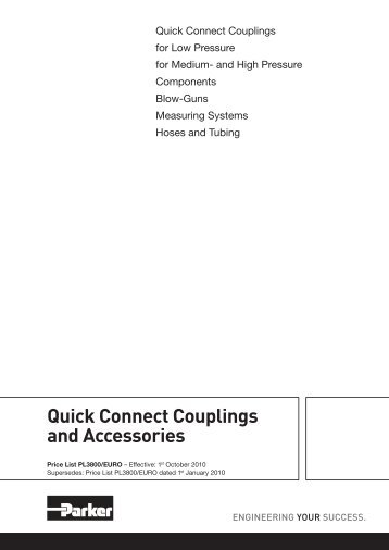 Quick Connect Couplings and Accessories - Rectus