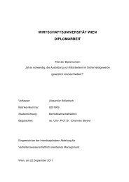 WIRTSCHAFTSUNIVERSITÄT WIEN DIPLOMARBEIT - SecureLINE