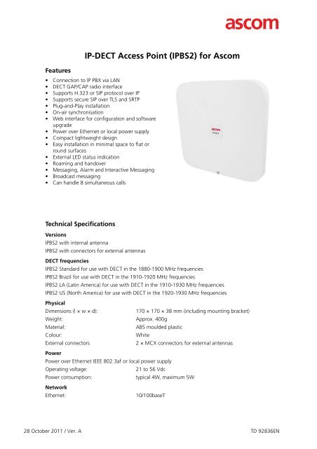 ascom ip-dect base station firmware