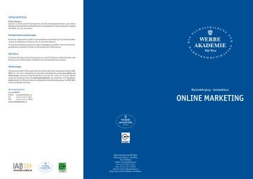 ONLINE MARKETING - Werbe Akademie