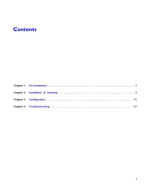 Installation and Configuration Guide