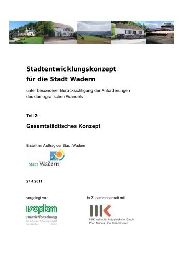 Stadtentwicklungskonzept für die Stadt Wadern -Webversion