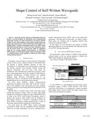 Shape Control of Self-Written Waveguide