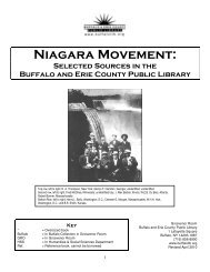 Niagara Movement: - Buffalo & Erie County Public Library
