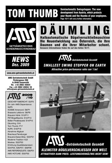 Zeitung 2009 - AMS Getränketechnik GmbH