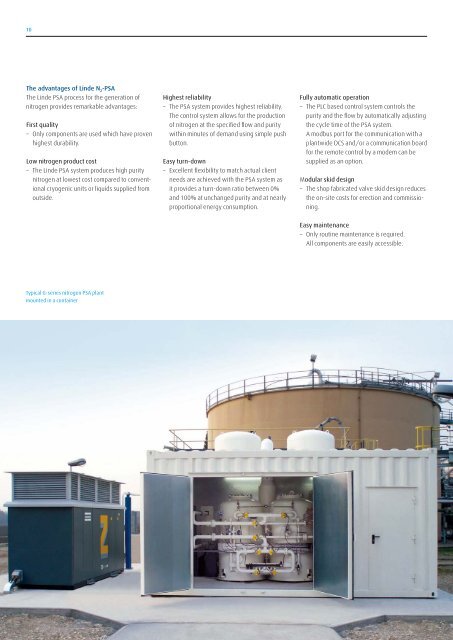 Nitrogen Generation by Pressure Swing Adsorption - Linde-India