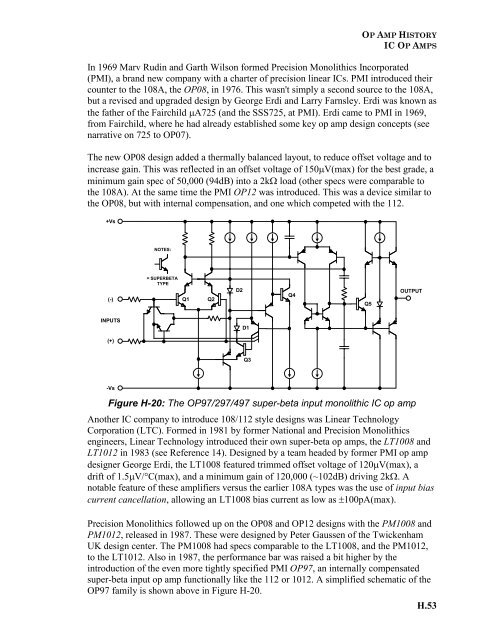 OP AMP APPLICATIONS In la Circuit Diagram