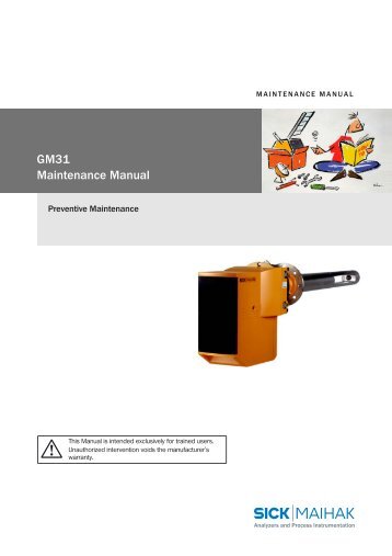 GM31 Maintenance Manual - Sick
