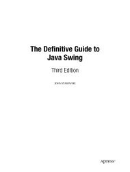 The Definitive Guide to Java Swing