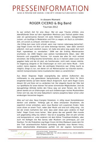 ROGER CICERO & Big Band - Sun Musix