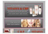 CRP Cell Rejuvenating Process VITASYS Skin Vitalizing System