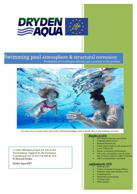 Swimming pool atmosphere & structural corrosion