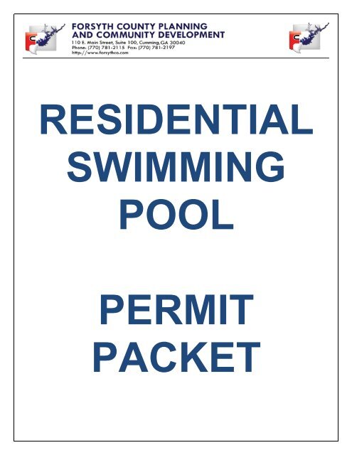 residential building permit checklist - Forsyth County Government