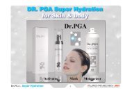 Product Presentation: DR. PGA Products