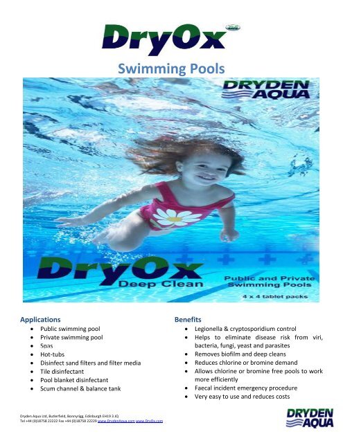 Swimming Pools - Dryden Aqua Ltd