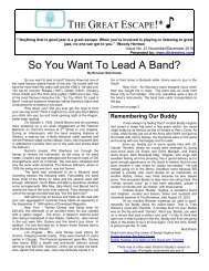So You Want To Lead A Band? - Bob Knack