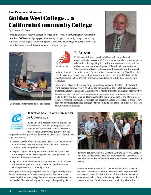 Community Partnerships - Golden West College