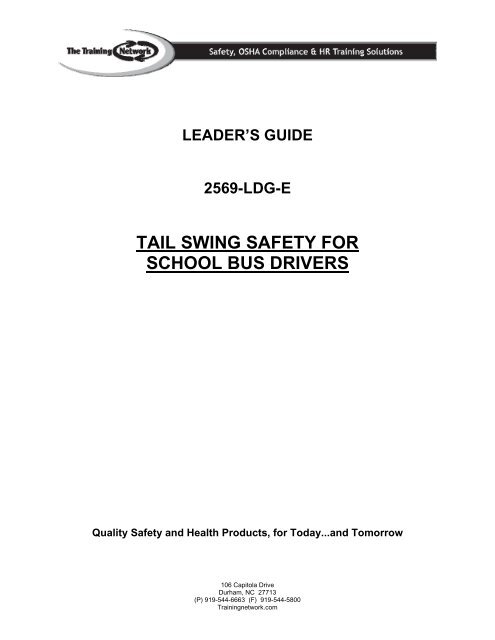 tail swing safety for school bus drivers - Safety Training Videos
