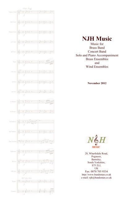 NJH Music - The Brass Band Portal