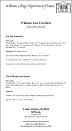 10-27-12 IO Ensemble - Williams College Music Department