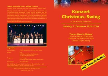 Download Flyer «Swinging Christmas - Thomas Biasotto Big Band